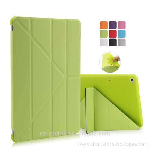 Wholesale Smart PU Leather Flip Cover TPU Back Case for iPad Air 2 Housing